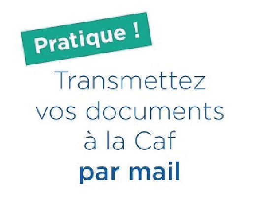 mail pour transmettre un document caf